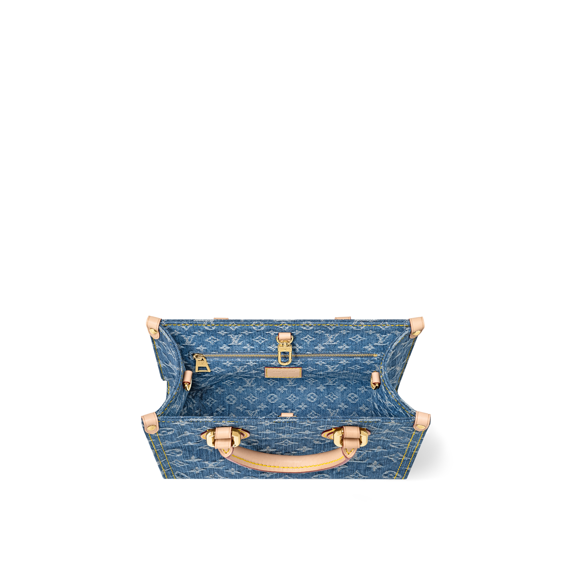 Bolso OnTheGo PM Lona Monogram Denim Bolsos y pequeña marroquinería Bolsos de mujer Icónicos Louis Vuitton | LOUIS VUITTON (Zoom de producto)