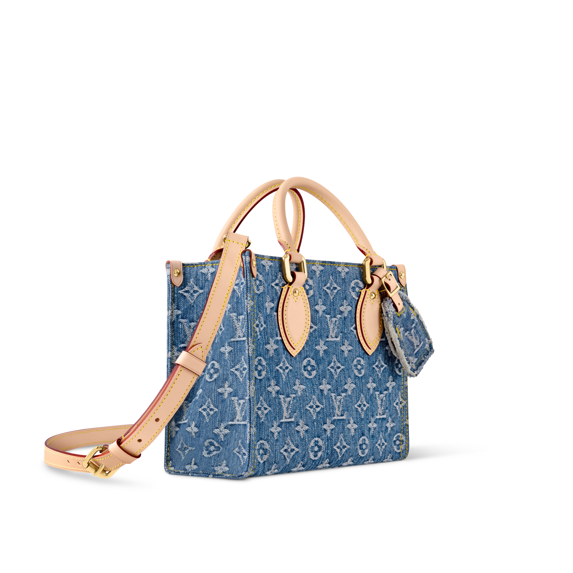 Bolso OnTheGo PM Lona Monogram Denim Bolsos y pequeña marroquinería Bolsos de mujer Icónicos Louis Vuitton | LOUIS VUITTON (Zoom de producto)