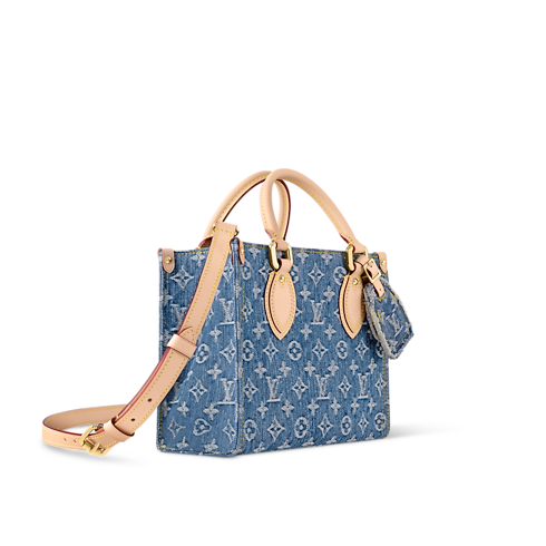 Bolso OnTheGo PM Lona Monogram Denim Bolsos y pequeña marroquinería Bolsos de mujer Icónicos Louis Vuitton | LOUIS VUITTON (Zoom de producto)