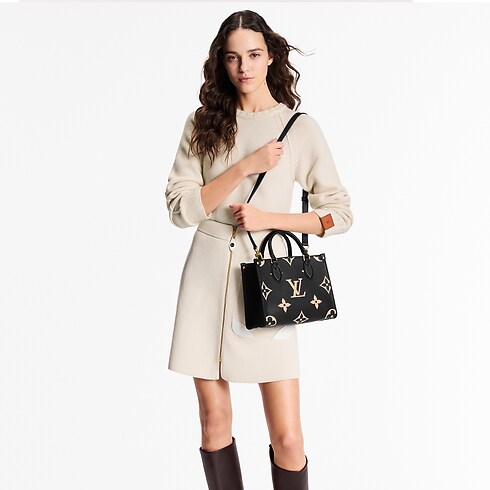 Bolso OnTheGo PM Piel Monogram Empreinte Bicolor Mujer Bolsos Todas las colecciones | LOUIS VUITTON (Zoom de producto)