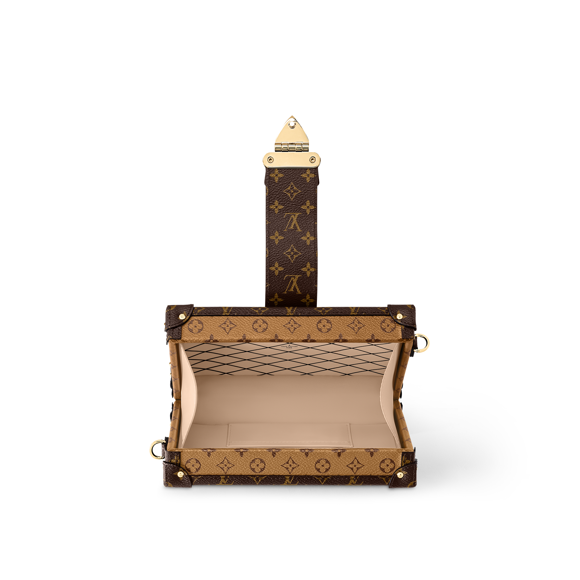 Bolso Petite Malle Lona Monogram Reverse Canvas Mujer Bolsos Bolsos | LOUIS VUITTON (Zoom de producto)