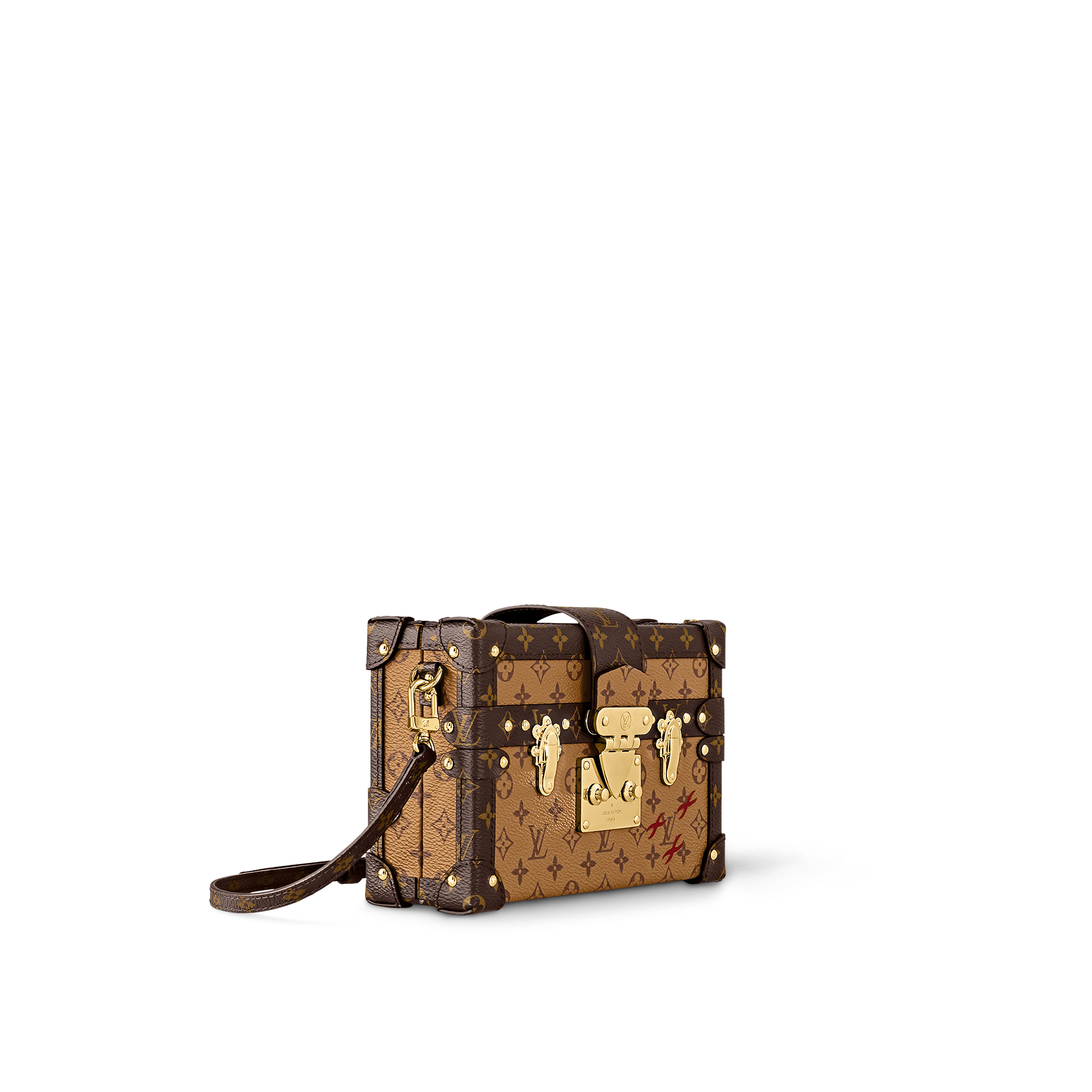 Bolso Petite Malle Lona Monogram Reverse Canvas Mujer Bolsos Bolsos | LOUIS VUITTON (Zoom de producto)