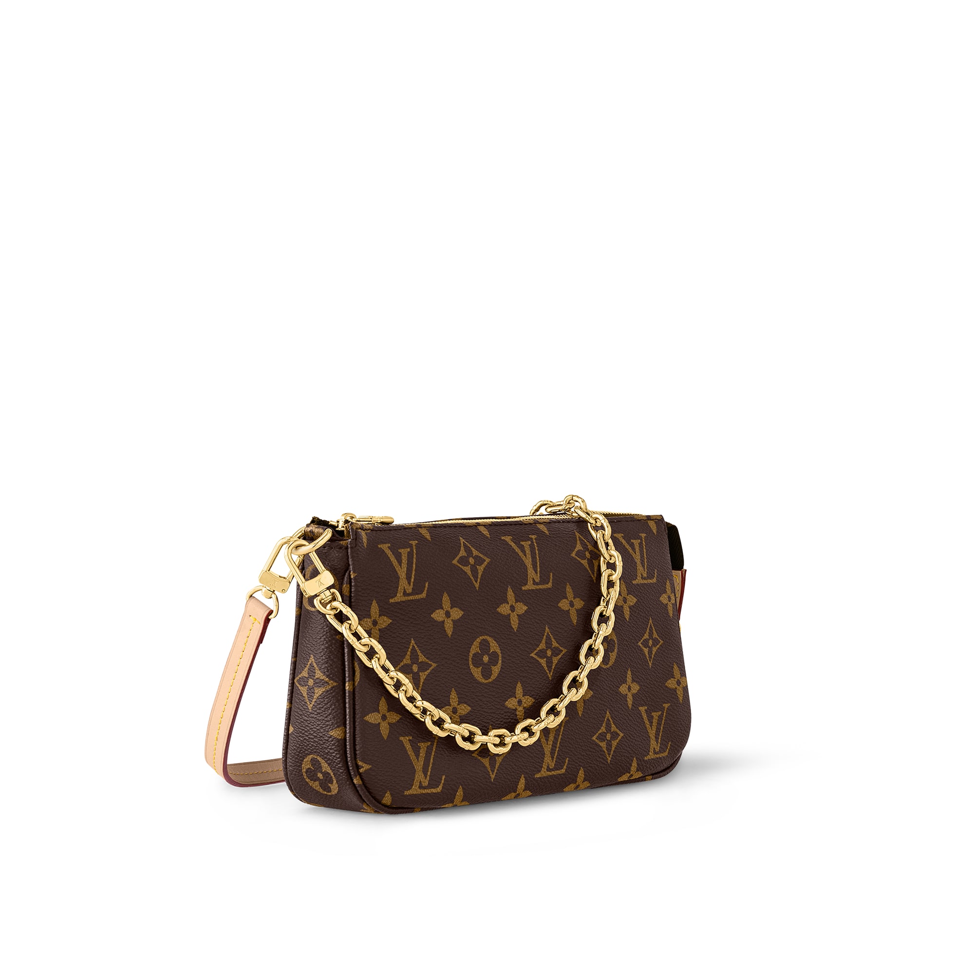 Bolso Pochette Accessoires Lona Monogram Mujer Carteras y pequeña marroquinería Carteras con cadena y mini bolsos | LOUIS VUITTON (Zoom de producto)
