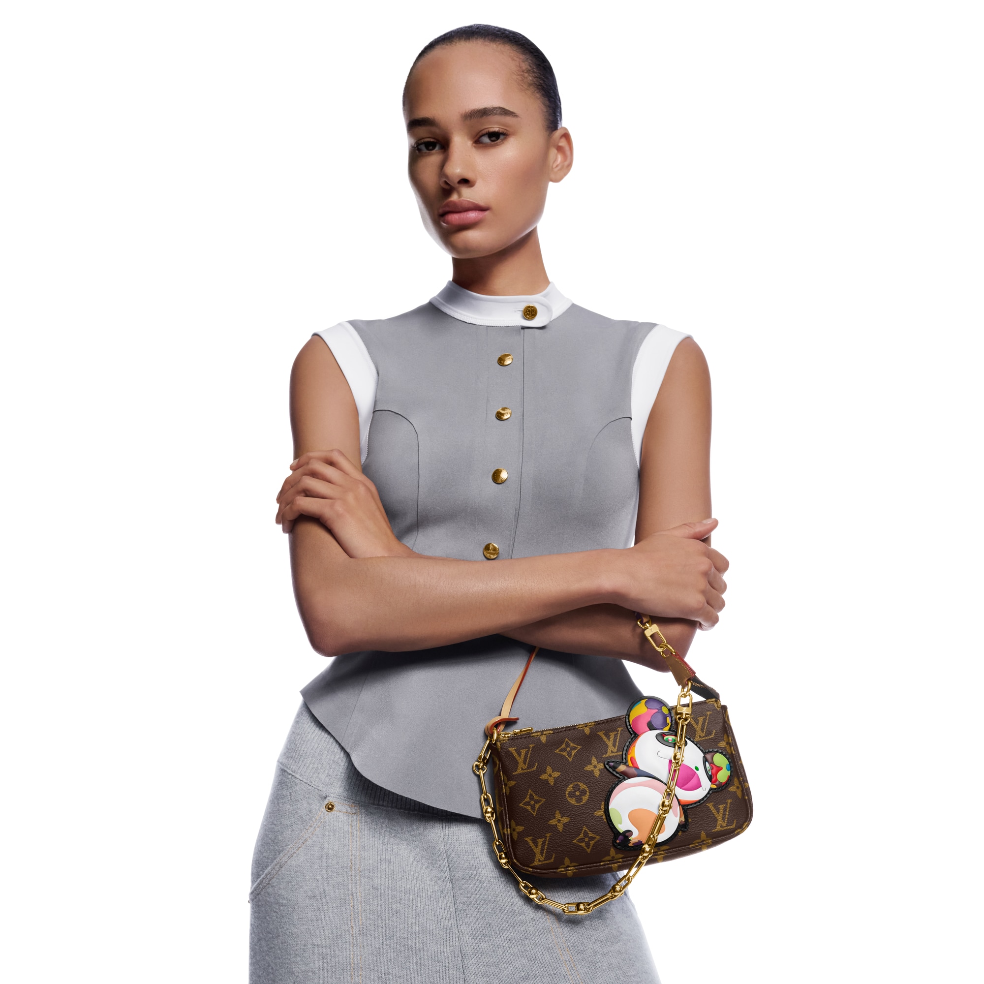 Bolso Pochette Accessoires LV x TM Lona Monogram Mujer Carteras y pequeña marroquinería Carteras con cadena y mini bolsos | LOUIS VUITTON (Zoom de producto)