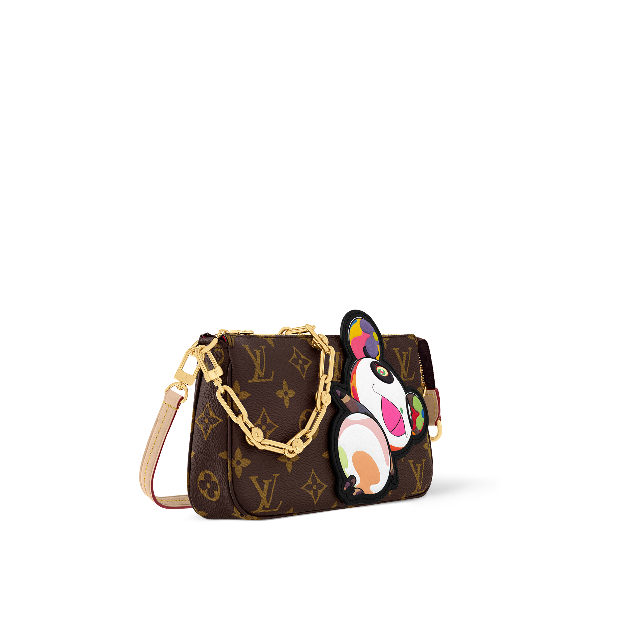 Bolso Pochette Accessoires LV x TM Lona Monogram Mujer Carteras y pequeña marroquinería Carteras con cadena y mini bolsos | LOUIS VUITTON (Zoom de producto)