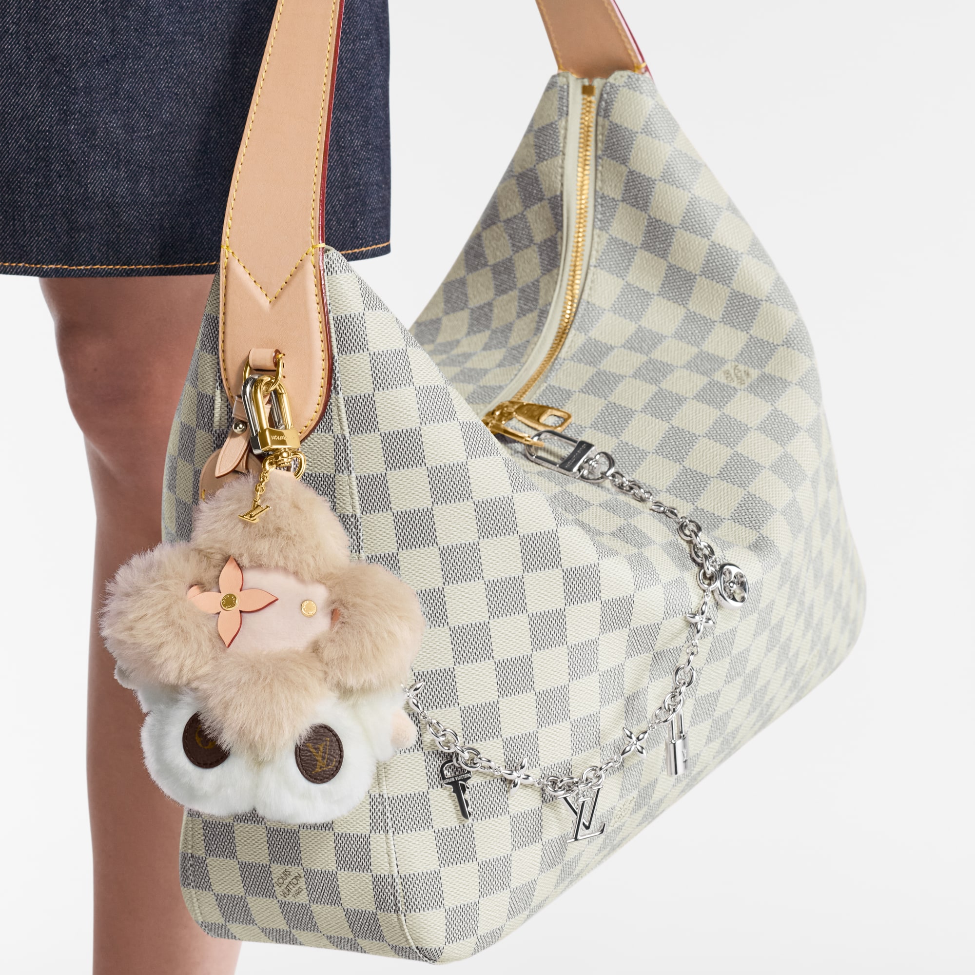 Bolso Slouchy MM Lona Damier Azur Bolsos y pequeña marroquinería Bolsos de mujer Novedades | LOUIS VUITTON (Zoom de producto)