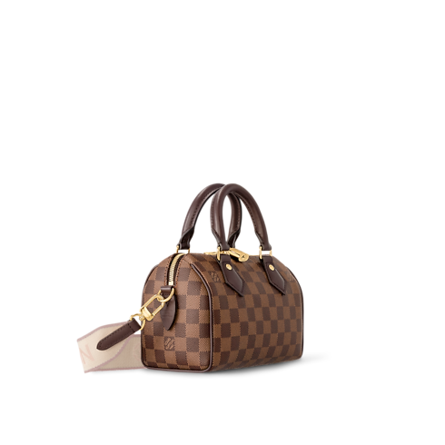 Bolso Speedy 20 con bandolera Lona Damier Ebène Bolsos y pequeña marroquinería Bolsos de mujer Icónicos Louis Vuitton | LOUIS VUITTON (Zoom de producto)