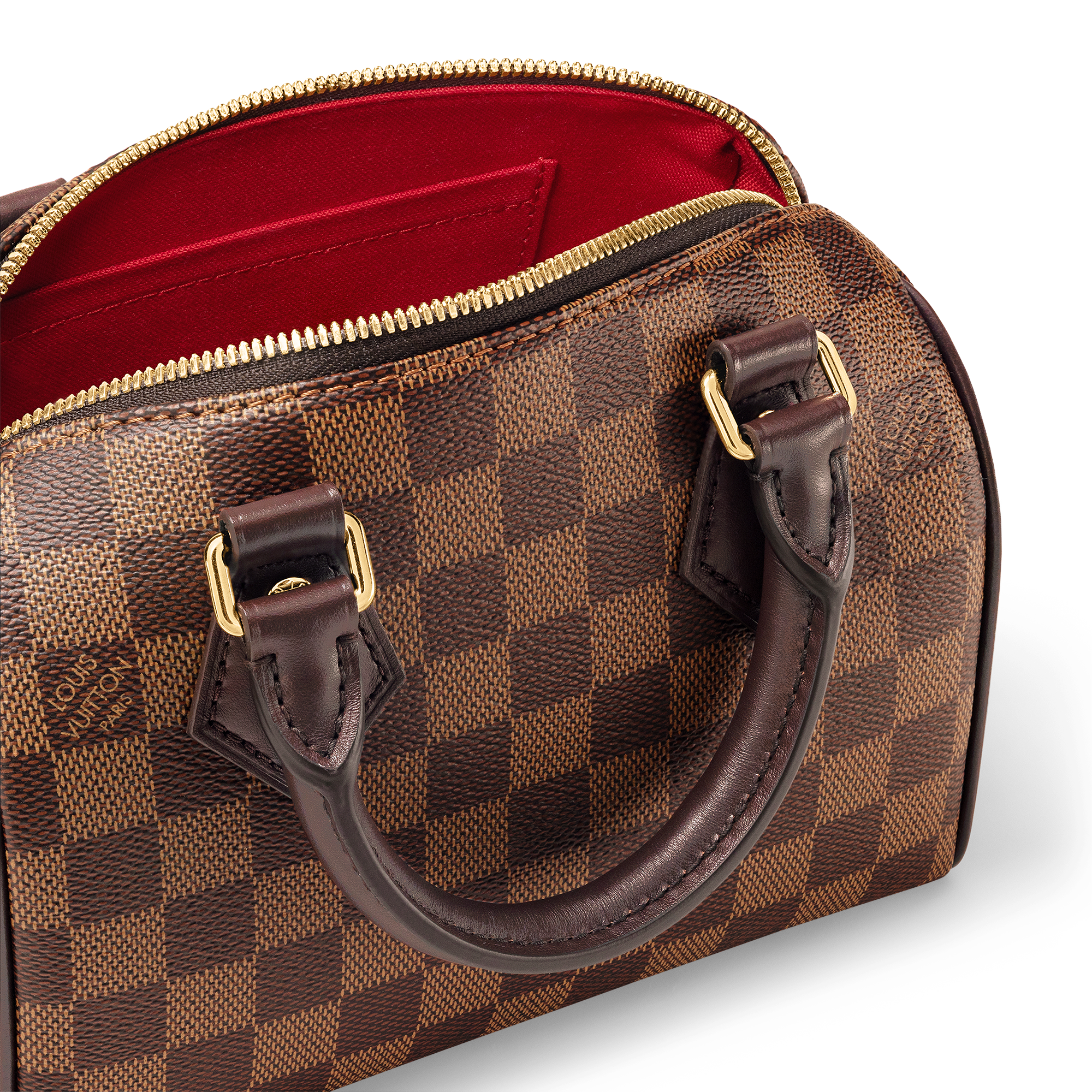 Bolso Speedy 20 con bandolera Lona Damier Ebène Mujer Bolsos Bolsos | LOUIS VUITTON (Zoom de producto)
