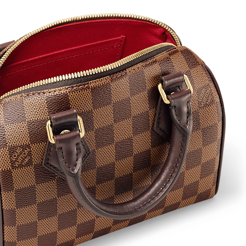 Bolso Speedy 20 con bandolera Lona Damier Ebène Mujer Bolsos Bolsos | LOUIS VUITTON (Zoom de producto)