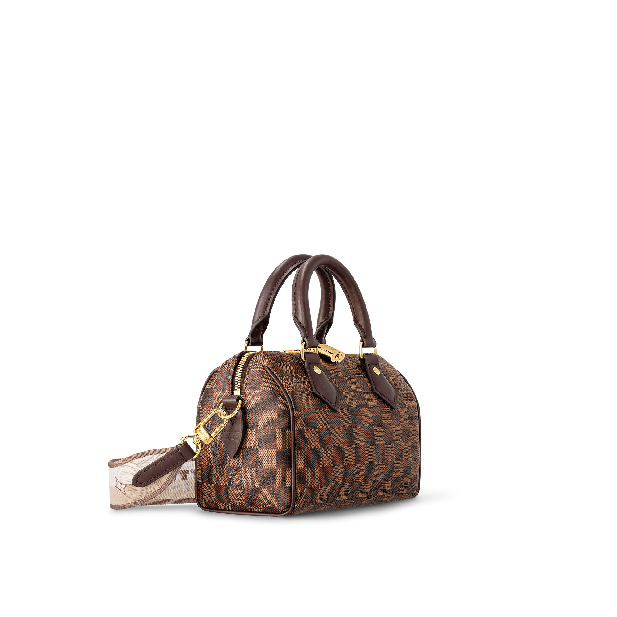 Bolso Speedy 20 con bandolera Lona Damier Ebène Mujer Bolsos Bolsos | LOUIS VUITTON (Zoom de producto)