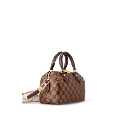 Bolso Speedy 20 con bandolera Lona Damier Ebène Mujer Bolsos Bolsos | LOUIS VUITTON (Zoom de producto)
