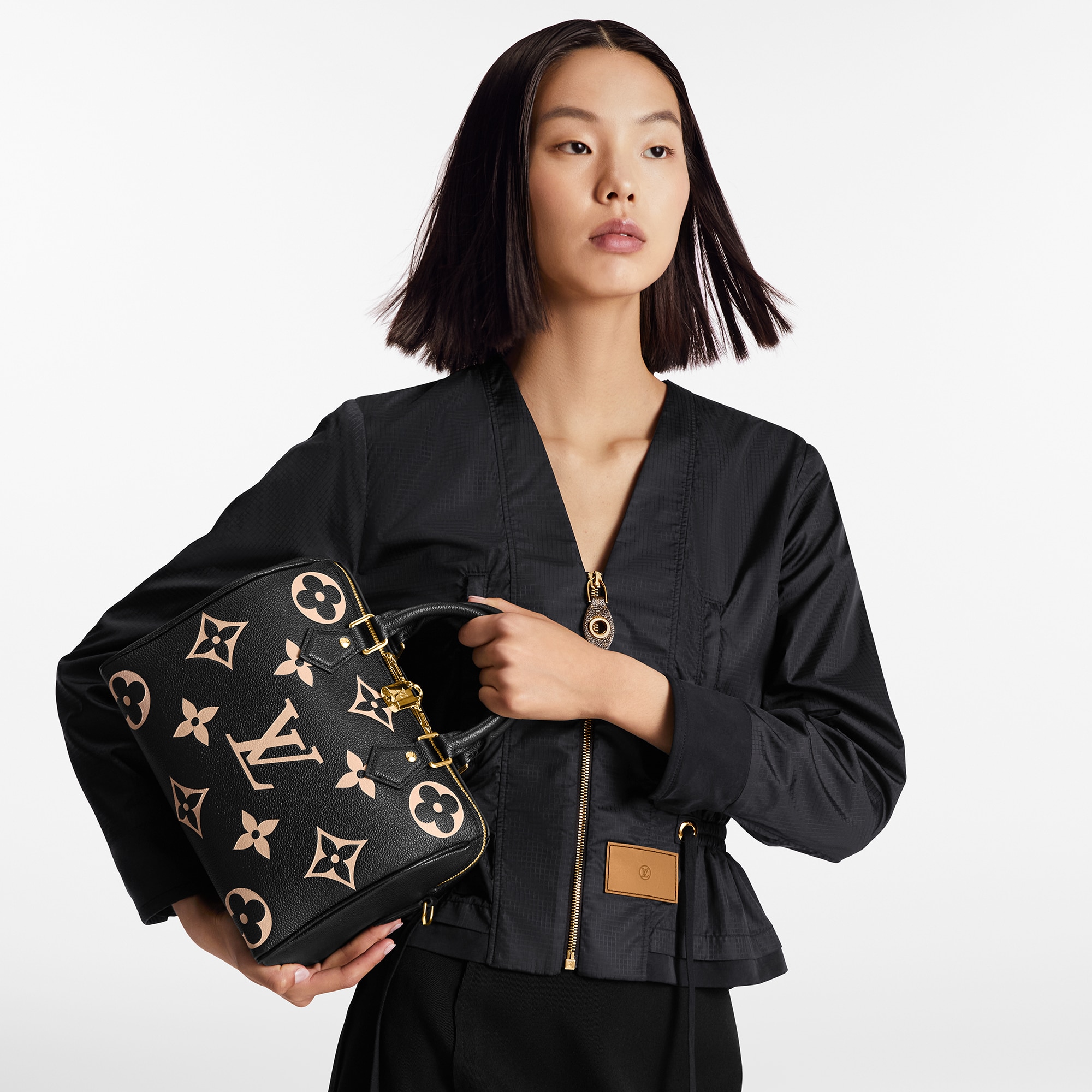 Bolso Speedy 25 con bandolera Piel Monogram Empreinte Bicolor Mujer Bolsos Bolsos | LOUIS VUITTON (Zoom de producto)