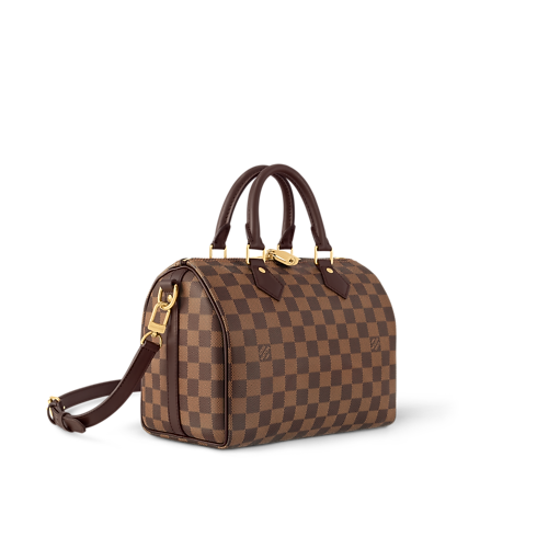 Bolso Speedy 25 con bandolera Lona Damier Ebène Mujer Bolsos Bolsos | LOUIS VUITTON (Zoom de producto)