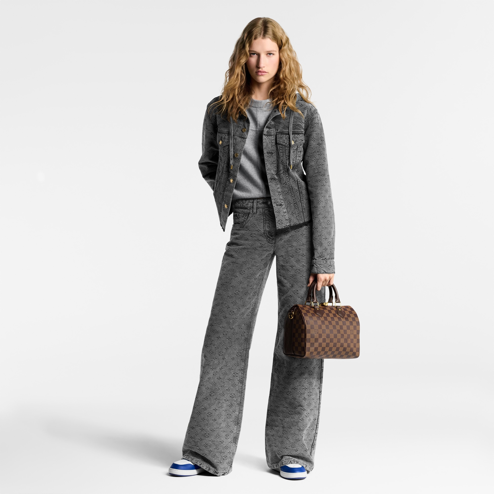 Bolso Speedy 25 con bandolera Lona Damier Ebène Mujer Bolsos Bolsos | LOUIS VUITTON (Zoom de producto)