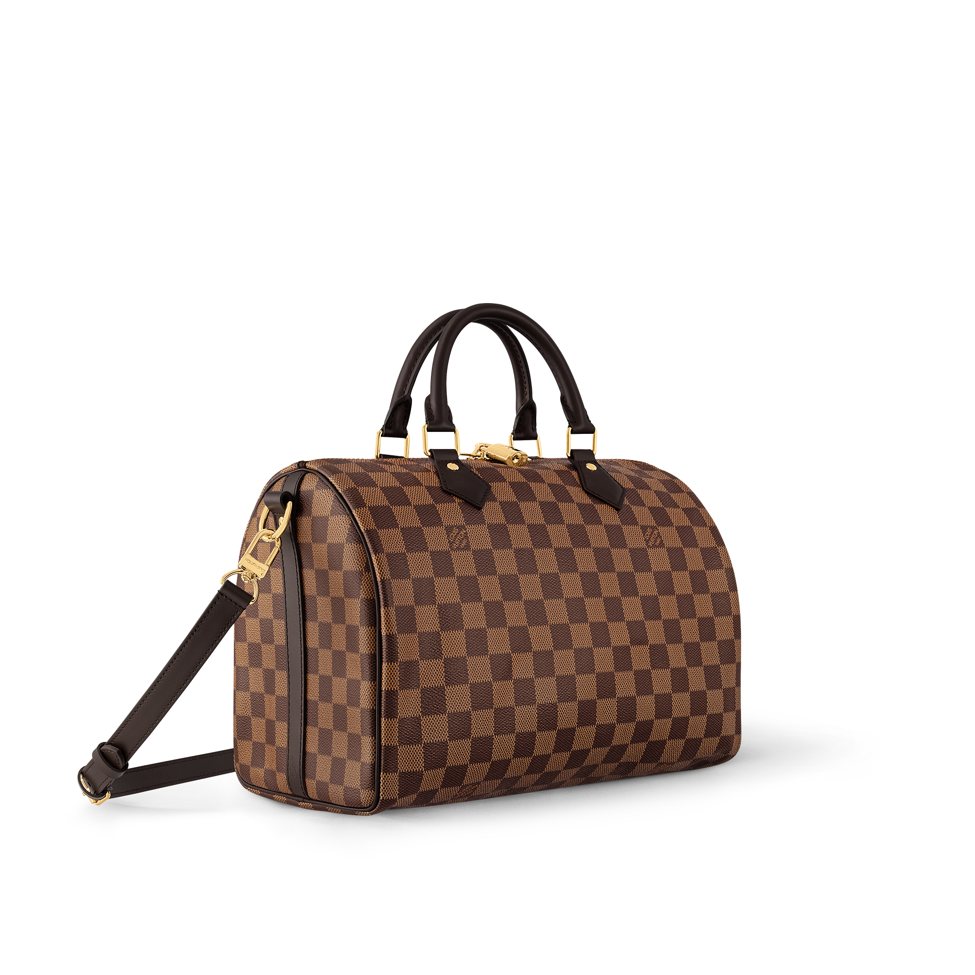 Bolso Speedy 30 con bandolera Lona Damier Ebène Mujer Bolsos Bolsos | LOUIS VUITTON (Zoom de producto)