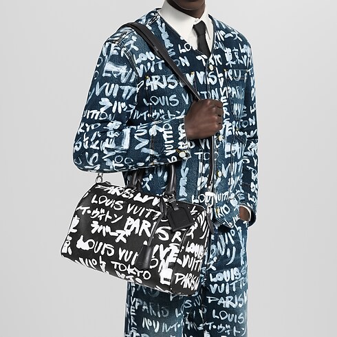 Bolso Speedy P9 30 Scribble con bandolera autres_cuirs_monogram Hombre Bolsos Speedy P9 | LOUIS VUITTON (Zoom de producto)