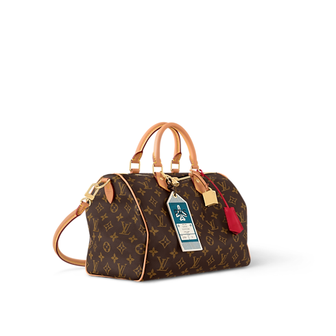 Bolso Speedy Soft 30 Crafty Lona Monogram Mujer Bolsos Bolsos | LOUIS VUITTON (Zoom de producto)