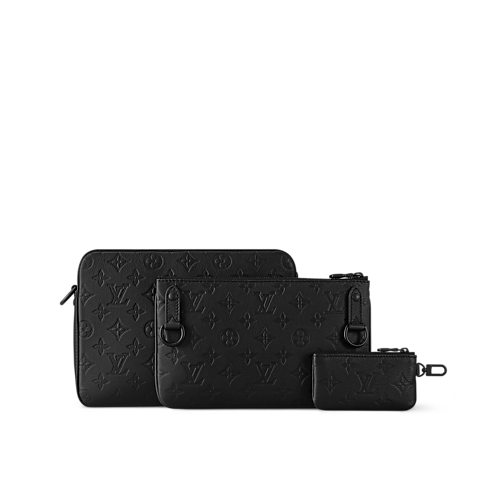 Bolso Trio Messenger Piel Monogram Shadow Hombre Bolsos Todas las colecciones | LOUIS VUITTON (Zoom de producto)