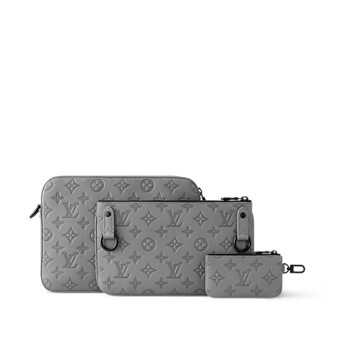 Bolso Trio Messenger Piel Monogram Shadow Hombre Bolsos Todas las colecciones | LOUIS VUITTON (Zoom de producto)