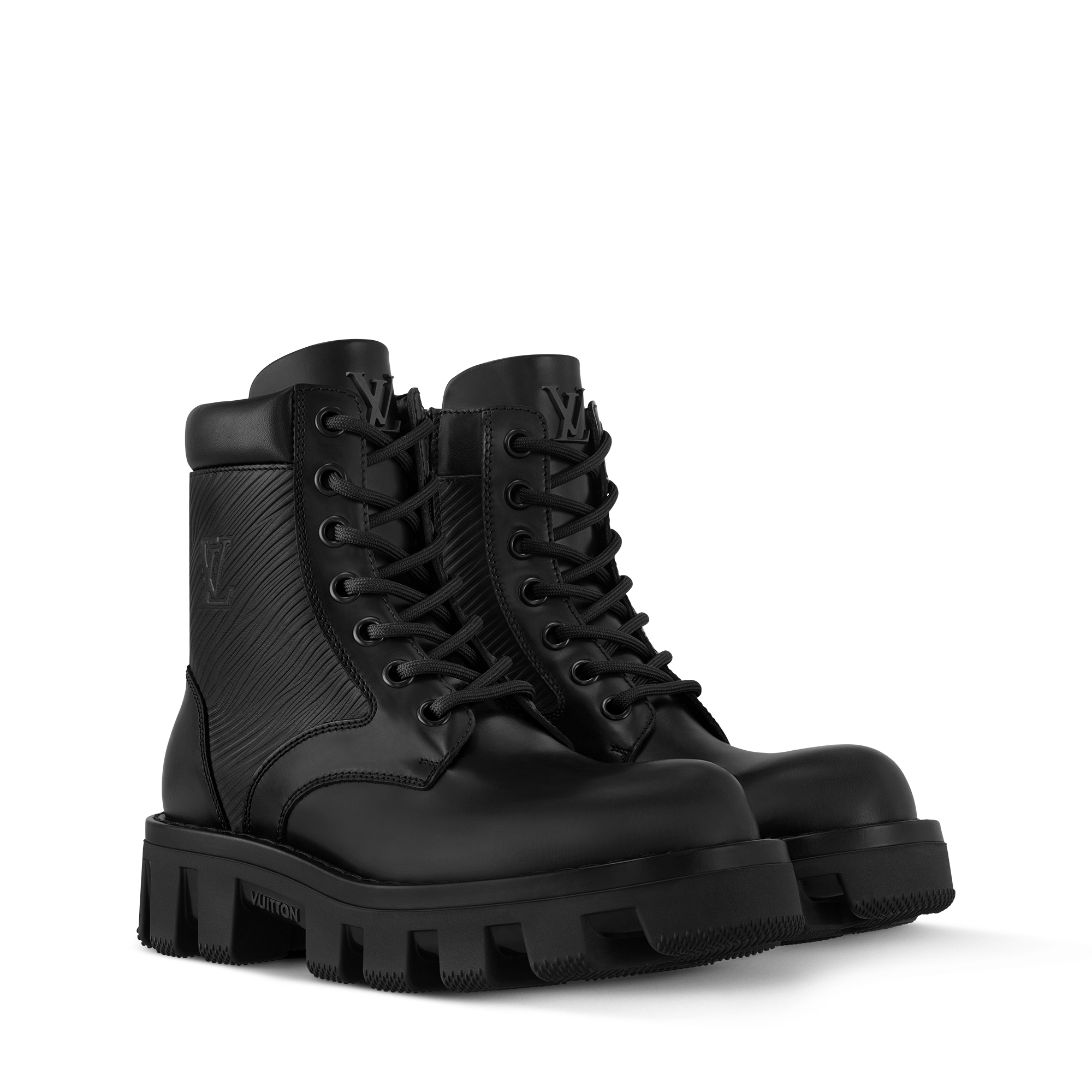 Bota militar LV Checker  Hombre Zapatos Botas | LOUIS VUITTON (Zoom de producto)