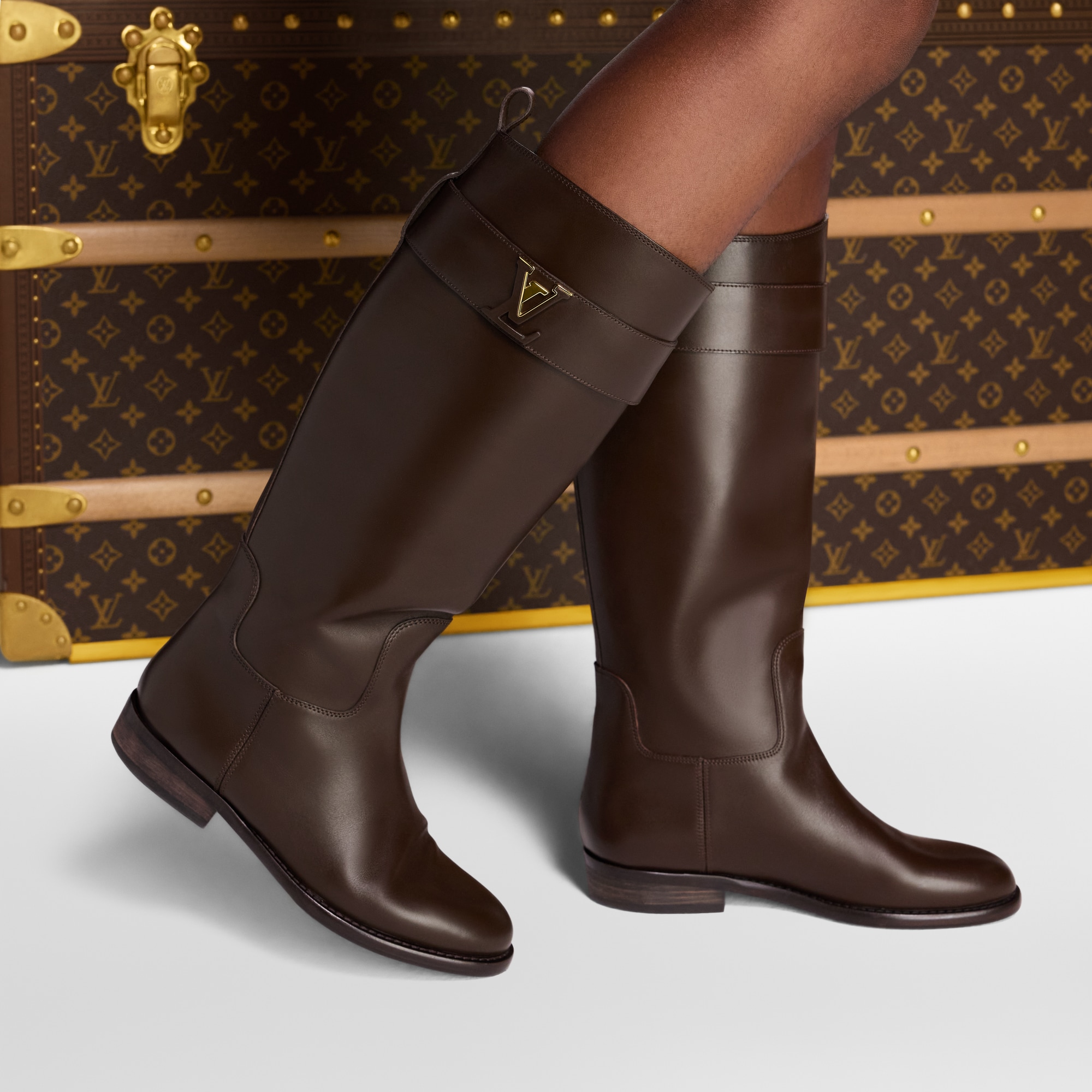Bota plana de caña alta Midtown  Mujer Zapatos Botas y botines | LOUIS VUITTON (Zoom de producto)