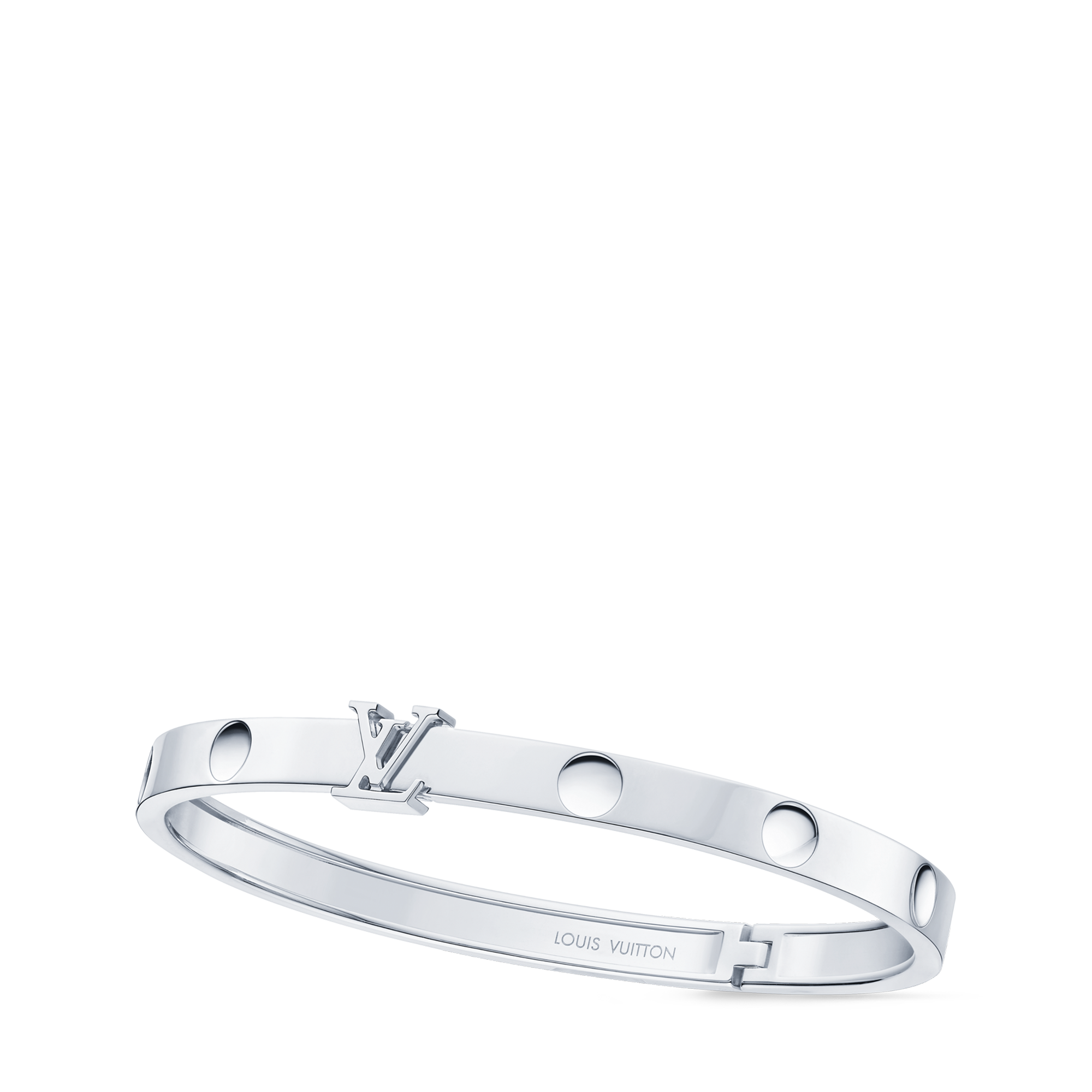 Brazalete abierto Empreinte de oro blanco  Les Extraordinaires Joyería Pulseras | LOUIS VUITTON (Zoom de producto)