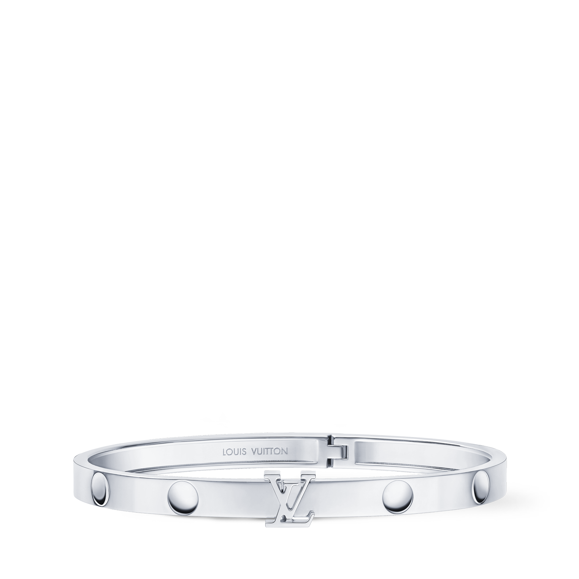 Brazalete abierto Empreinte de oro blanco  Les Extraordinaires Joyería Pulseras | LOUIS VUITTON (Zoom de producto)