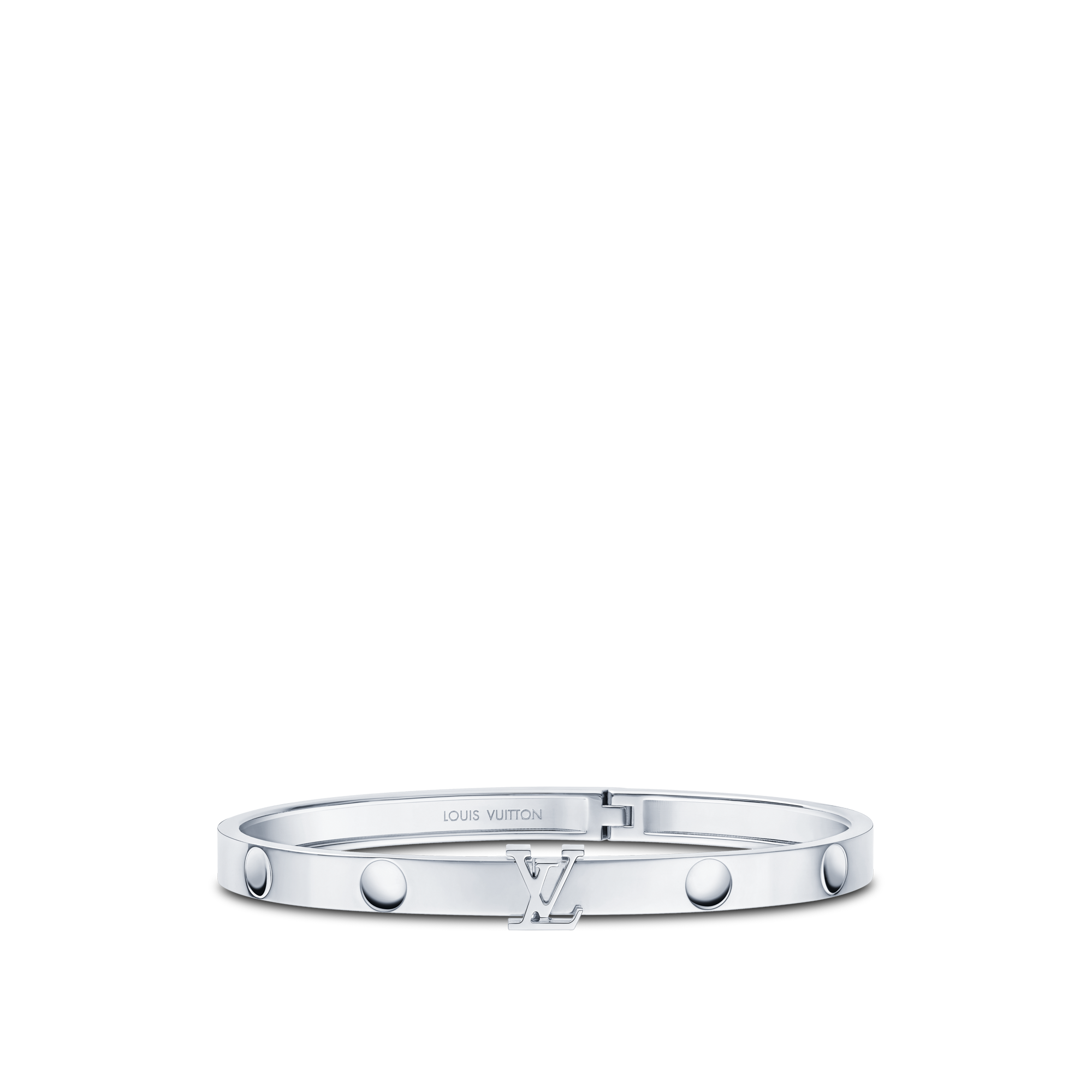 Brazalete abierto Empreinte de oro blanco  Les Extraordinaires Joyería Pulseras | LOUIS VUITTON (Zoom de producto)