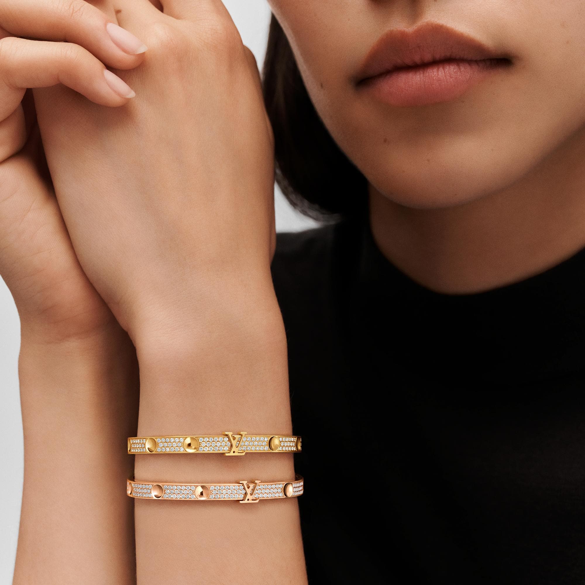 Brazalete Empreinte de oro rosa y pavé de diamantes  Joyería Categorías Joyería | LOUIS VUITTON (Zoom de producto)