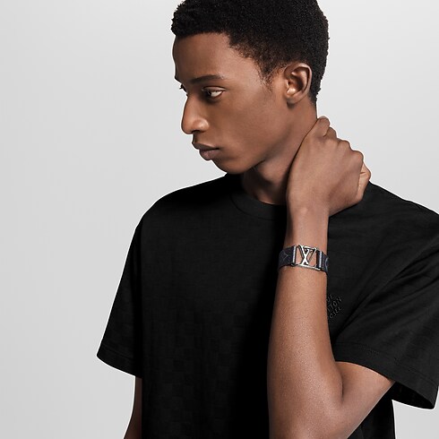 Brazalete Hockenheim Lona Monogram Eclipse Hombre Joyería Toda la bisutería | LOUIS VUITTON (Zoom de producto)