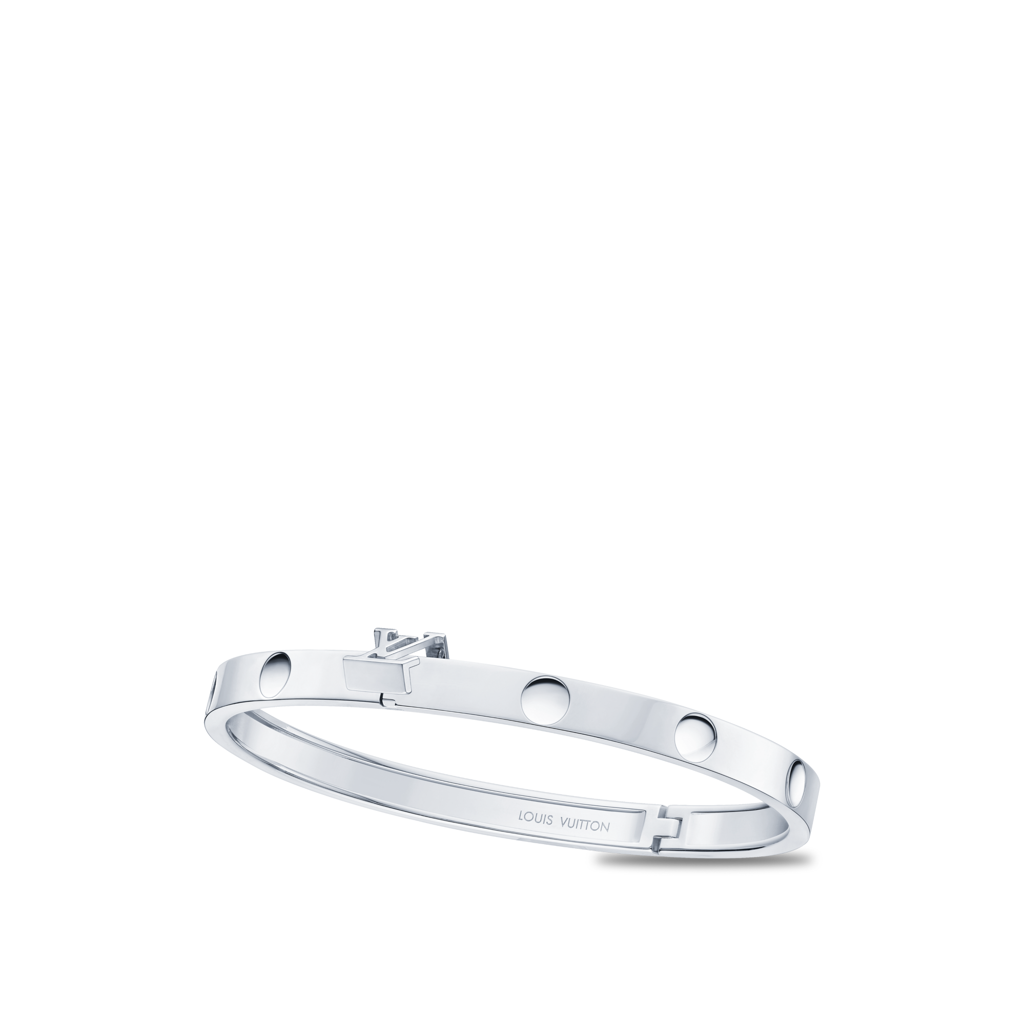 Brazalete mediano Empreinte de oro blanco  Les Extraordinaires Joyería Pulseras | LOUIS VUITTON (Zoom de producto)