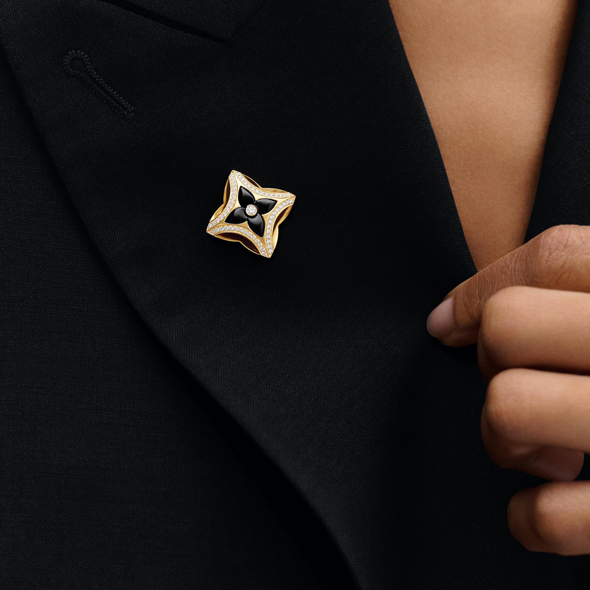 Broche Ever Blossom de oro amarillo, ónix y diamantes  Joyería Categorías Joyería | LOUIS VUITTON (Zoom de producto)