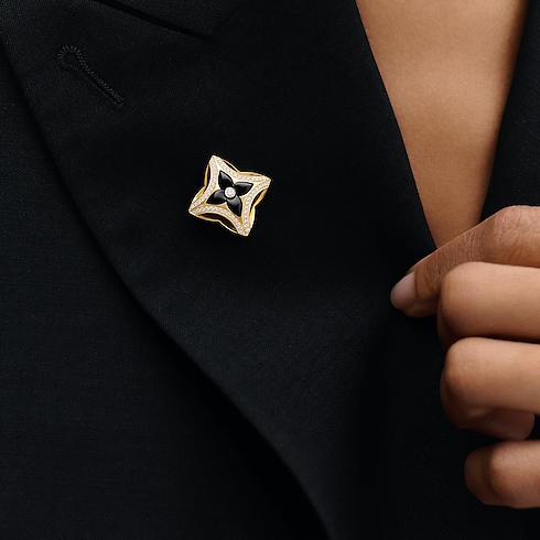 Broche Ever Blossom de oro amarillo, ónix y diamantes Joyería Categorías Joyería | LOUIS VUITTON (Zoom de producto)