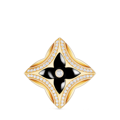 Broche Ever Blossom de oro amarillo, ónix y diamantes Joyería Categorías Joyería | LOUIS VUITTON (Zoom de producto)