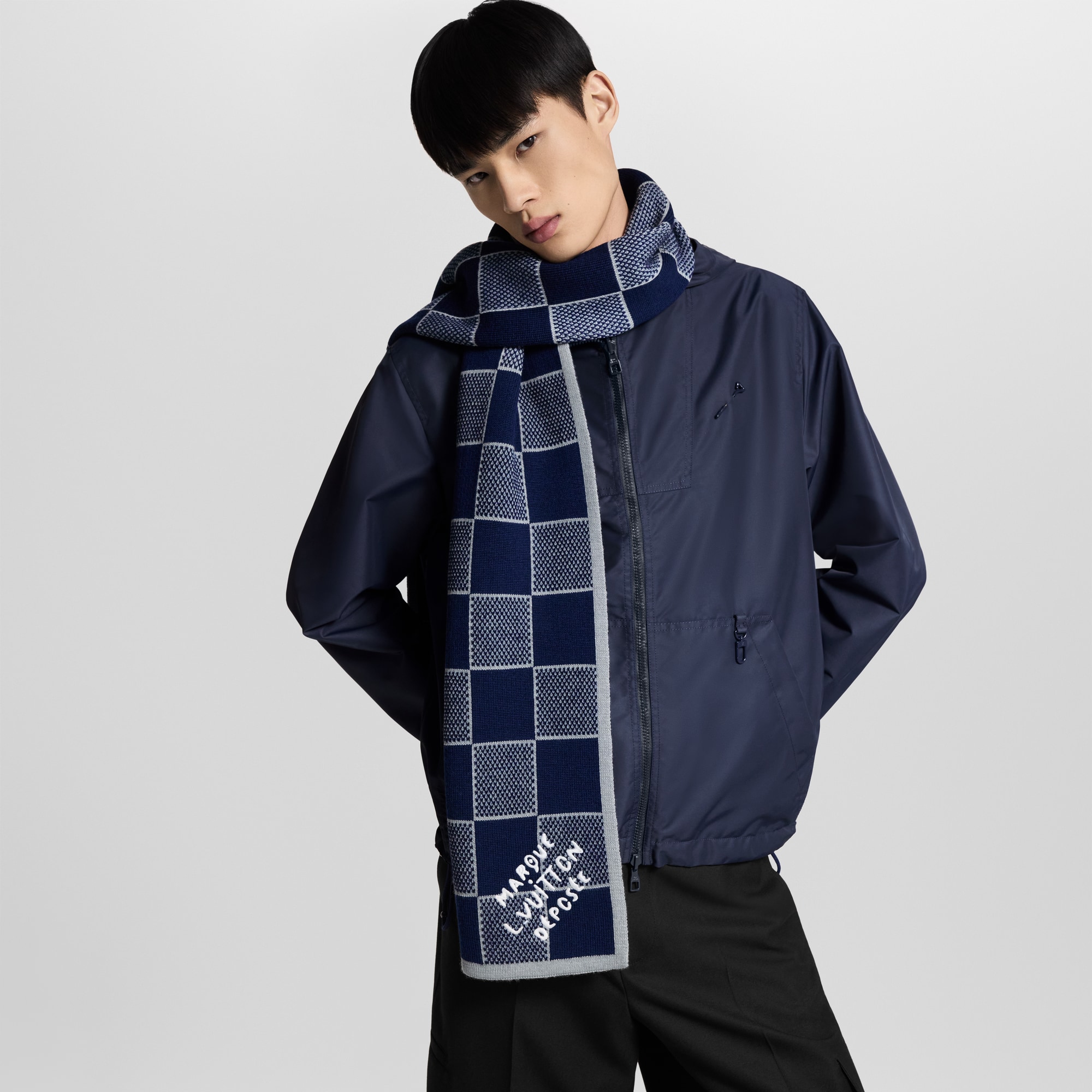 Bufanda Damier Heritage S00 Hombre Accesorios Bufandas | LOUIS VUITTON (Zoom de producto)