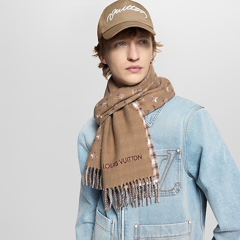 Bufanda de cuadros Monogram Gradient S00 Hombre Accesorios Bufandas | LOUIS VUITTON (Zoom de producto)