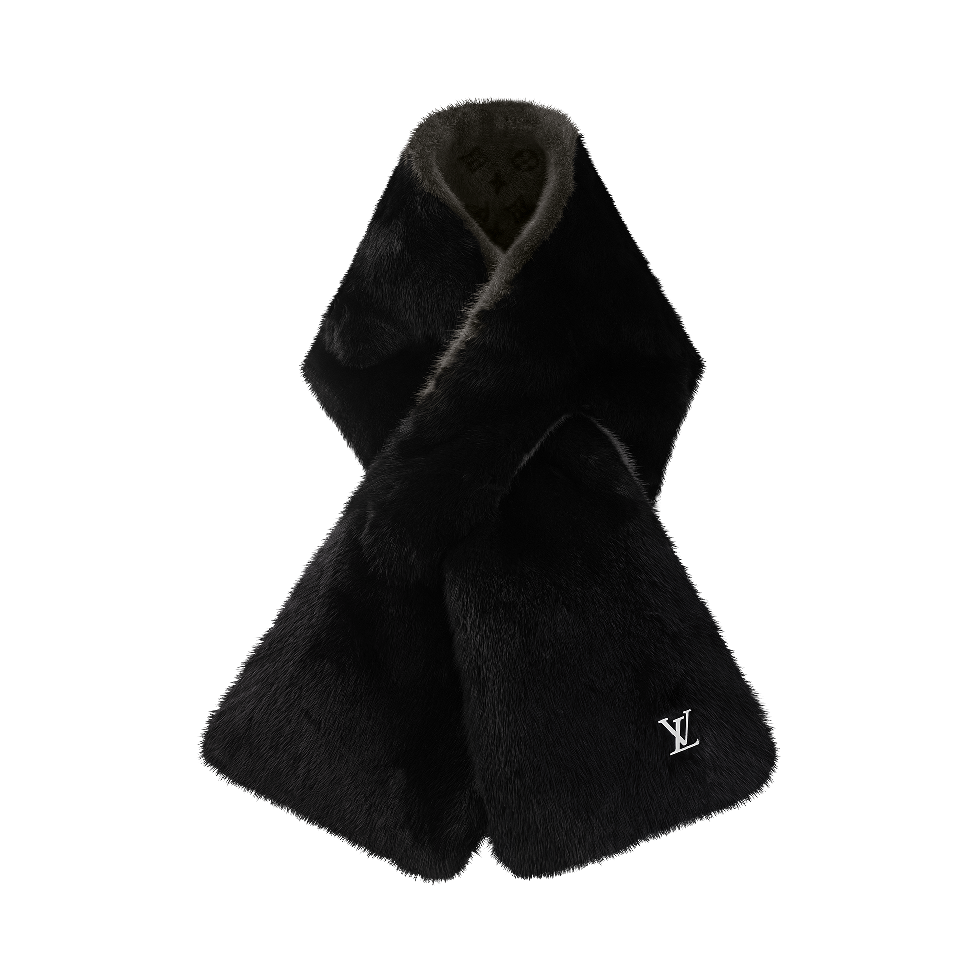 Bufanda de pelo Monogram Reverse S00 Hombre Accesorios Bufandas | LOUIS VUITTON (Zoom de producto)