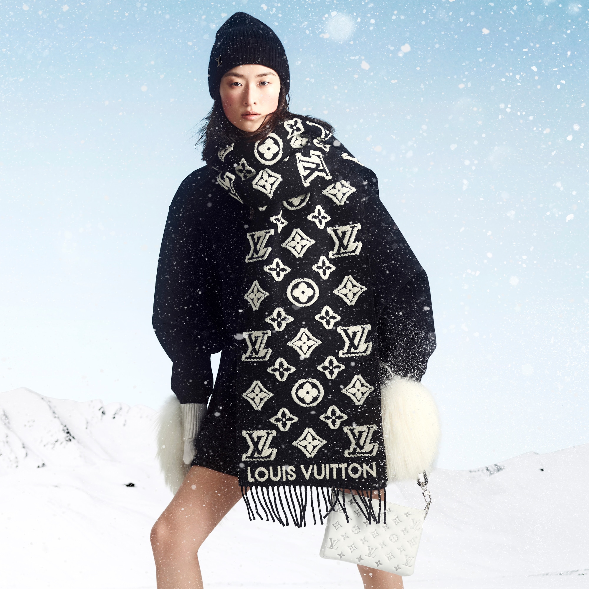 Bufanda LV 3D S00 Mujer Accesorios Bufandas | LOUIS VUITTON (Zoom de producto)