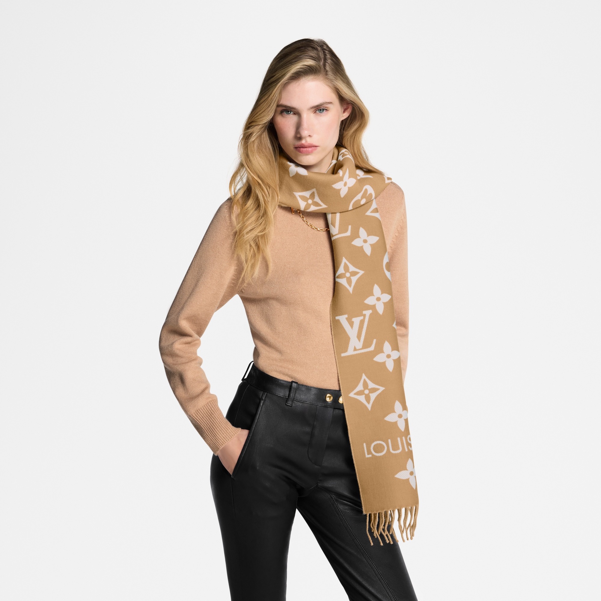Bufanda LV Essential S00 Mujer Accesorios Bufandas | LOUIS VUITTON (Zoom de producto)