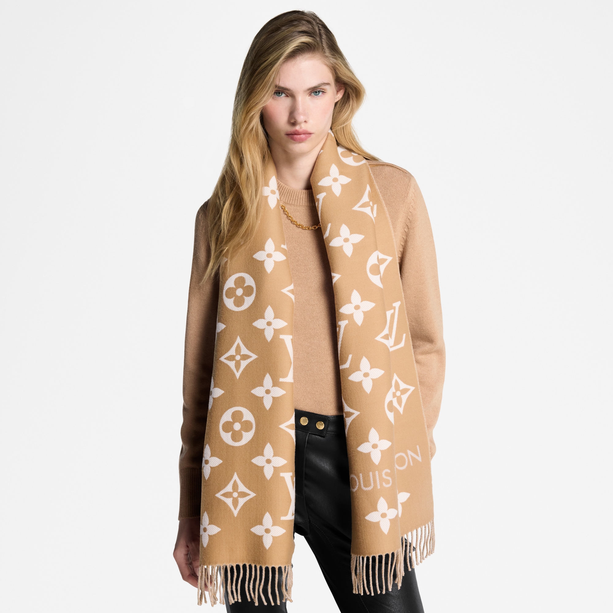 Bufanda LV Essential S00 Mujer Accesorios Bufandas | LOUIS VUITTON (Zoom de producto)