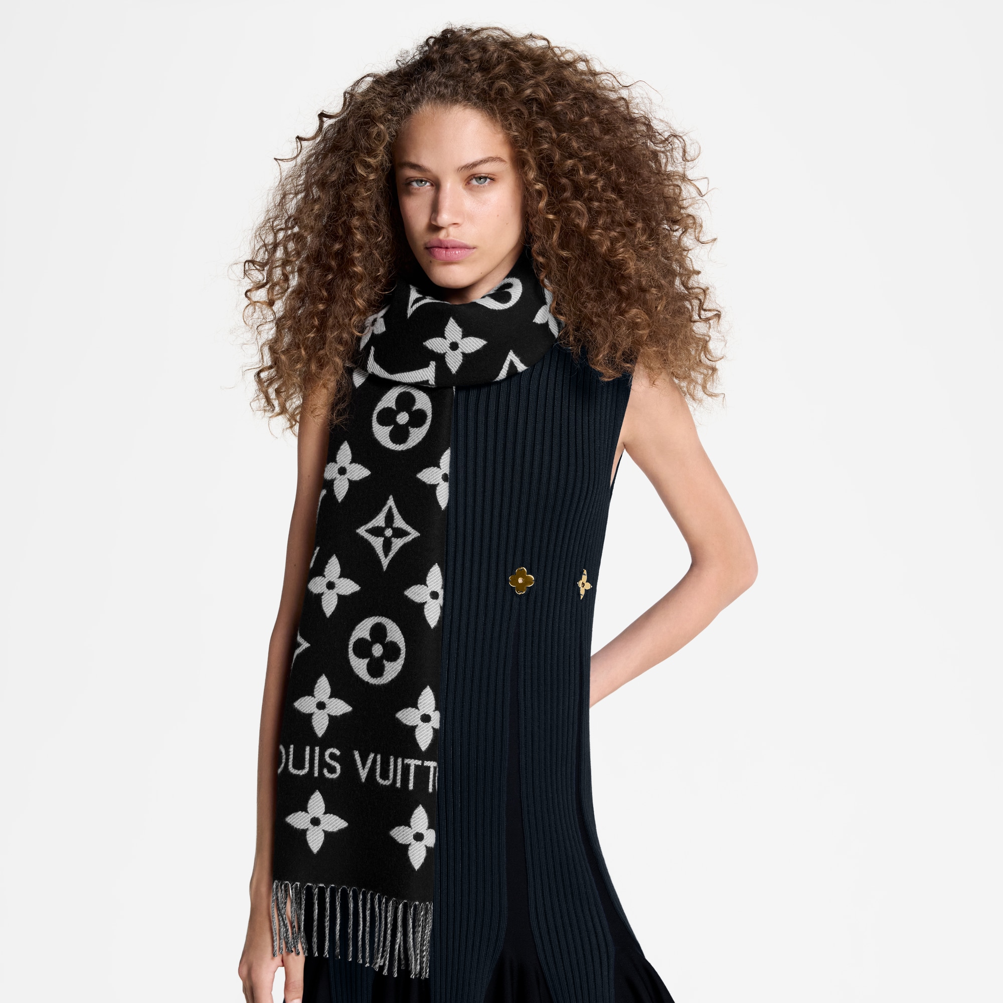 Bufanda LV Essential S00 Mujer Accesorios Bufandas | LOUIS VUITTON (Zoom de producto)