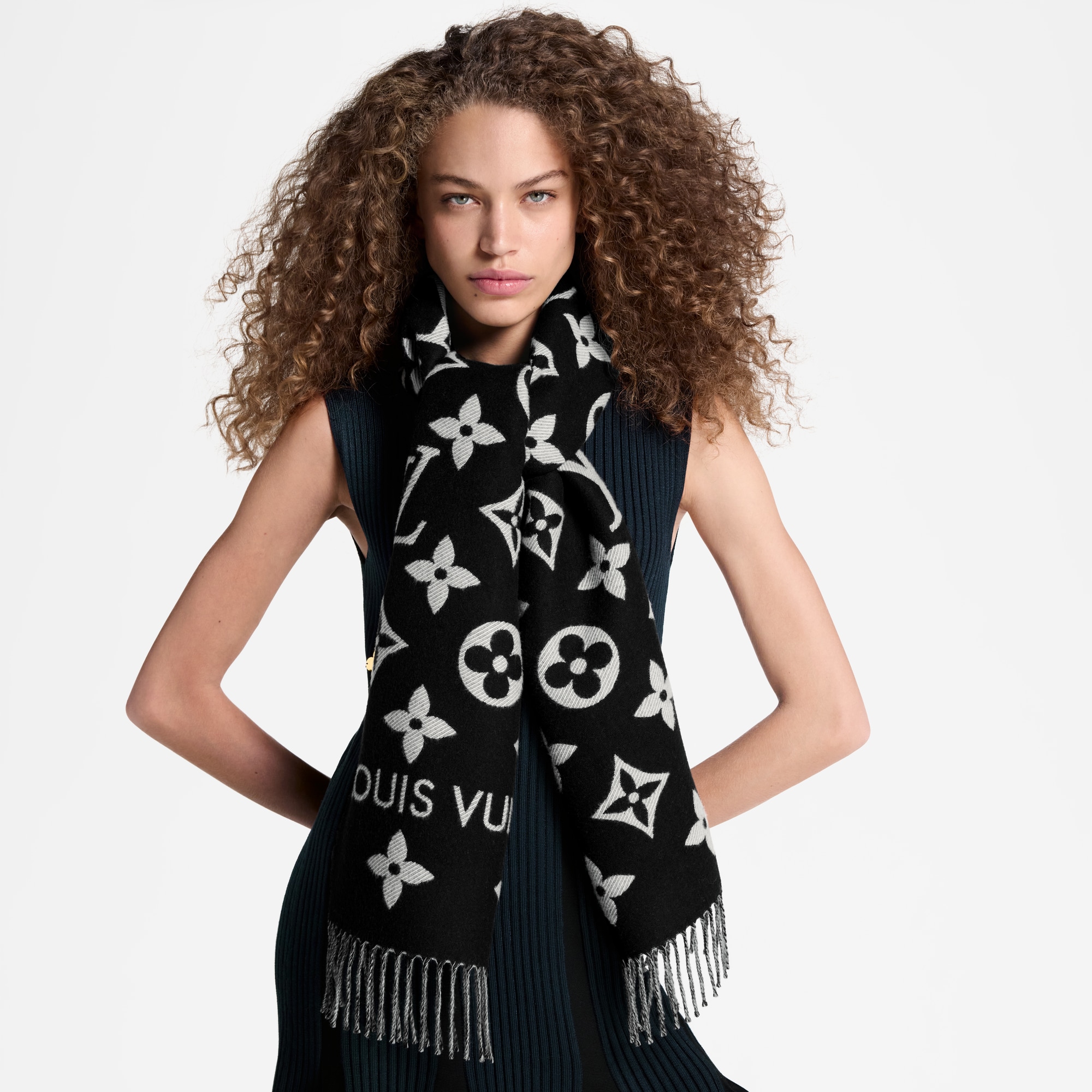 Bufanda LV Essential S00 Mujer Accesorios Bufandas | LOUIS VUITTON (Zoom de producto)
