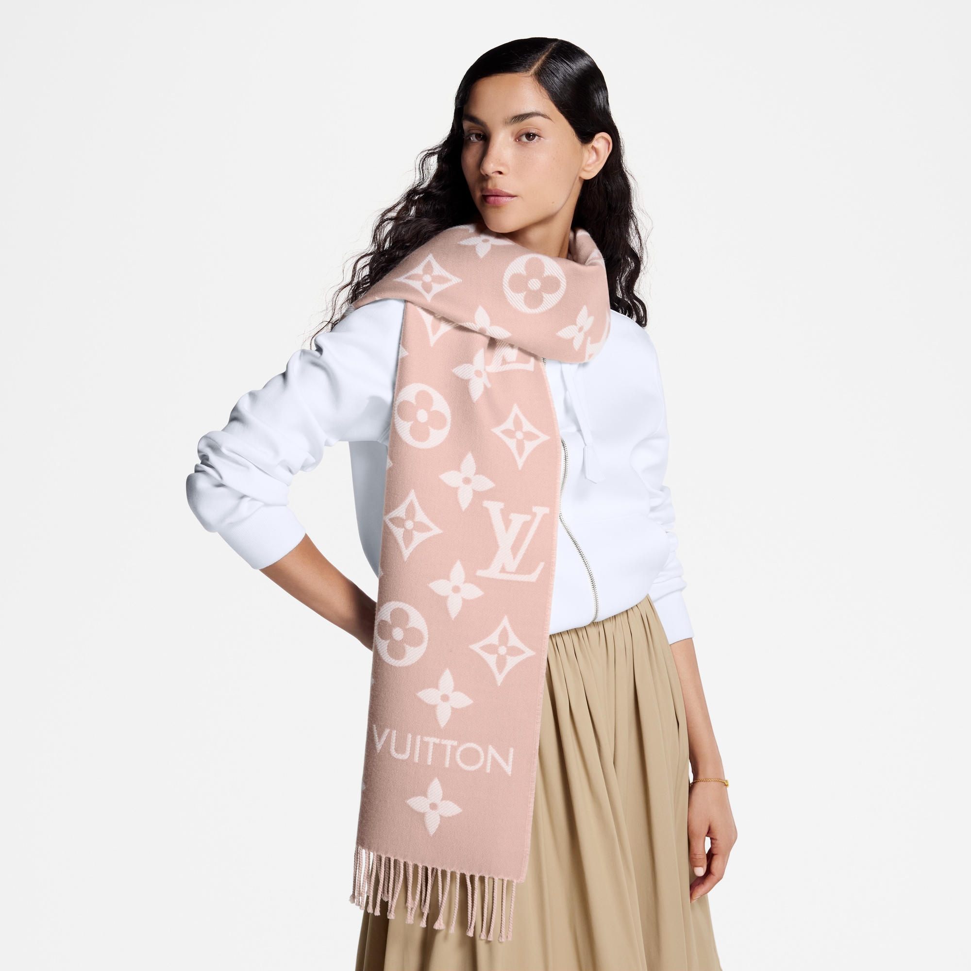 Bufanda LV Essential S00 Mujer Accesorios Bufandas | LOUIS VUITTON (Zoom de producto)