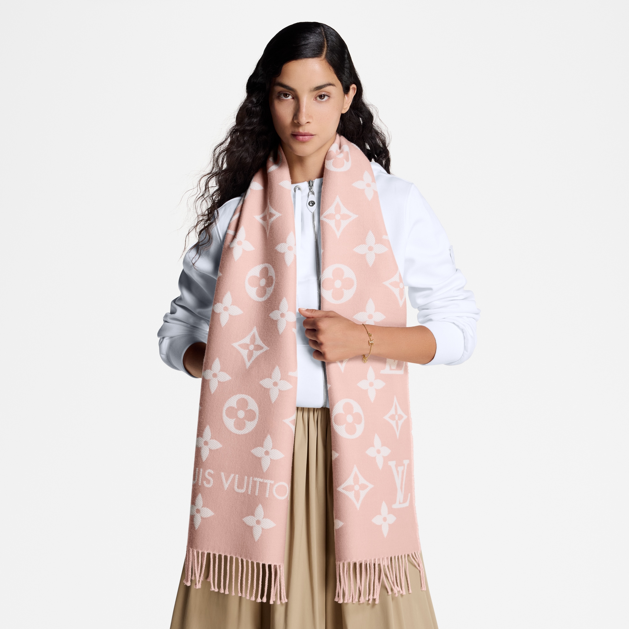 Bufanda LV Essential S00 Mujer Accesorios Bufandas | LOUIS VUITTON (Zoom de producto)