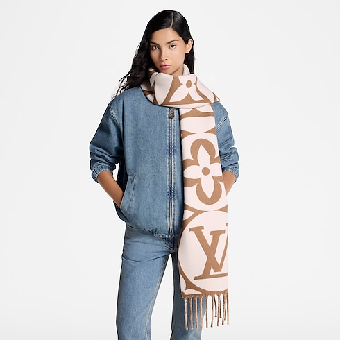 Bufanda LV Medallion S00 Mujer Accesorios Bufandas | LOUIS VUITTON (Zoom de producto)