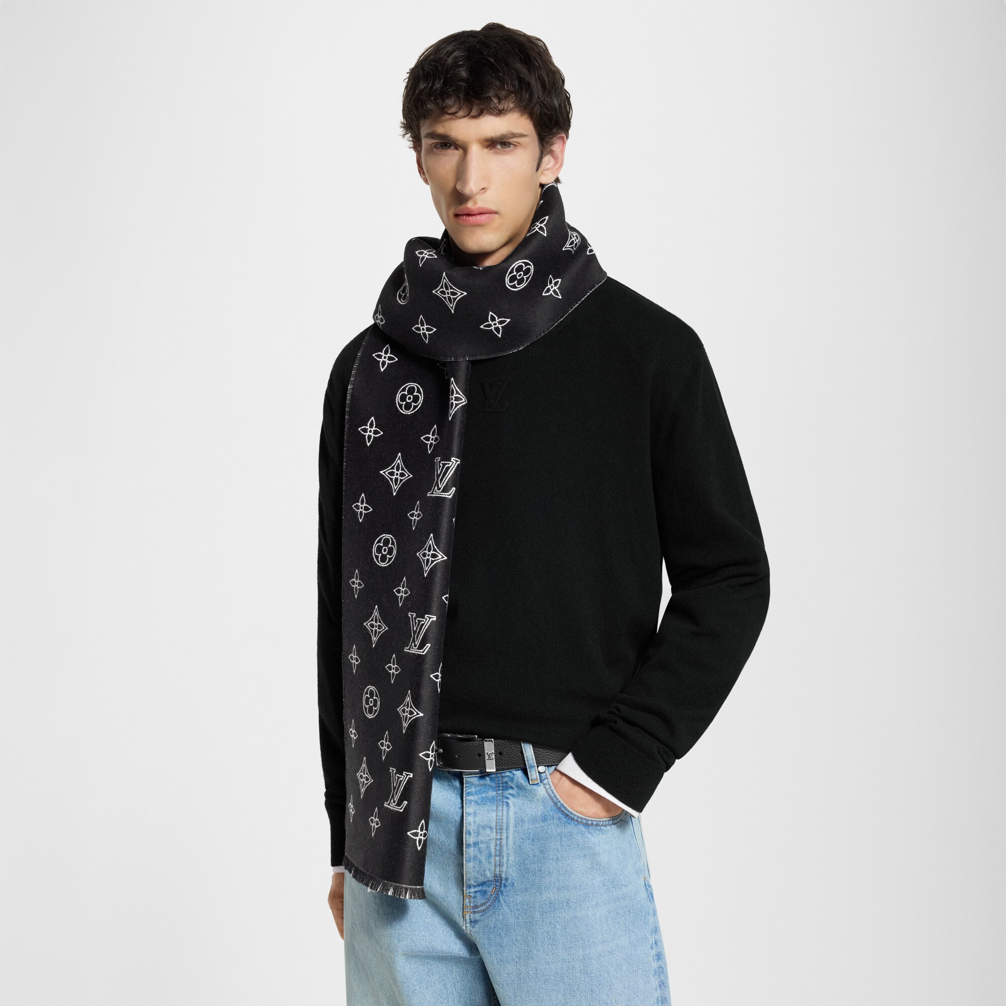 Bufanda Monogram Blast S00 Hombre Accesorios Bufandas | LOUIS VUITTON (Zoom de producto)