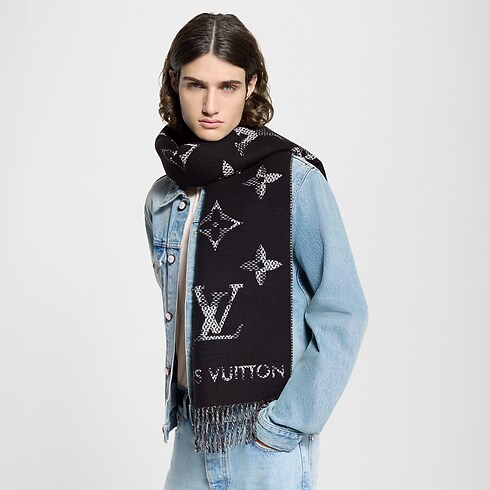 Bufanda Monogram Check S00 Hombre Accesorios Bufandas | LOUIS VUITTON (Zoom de producto)