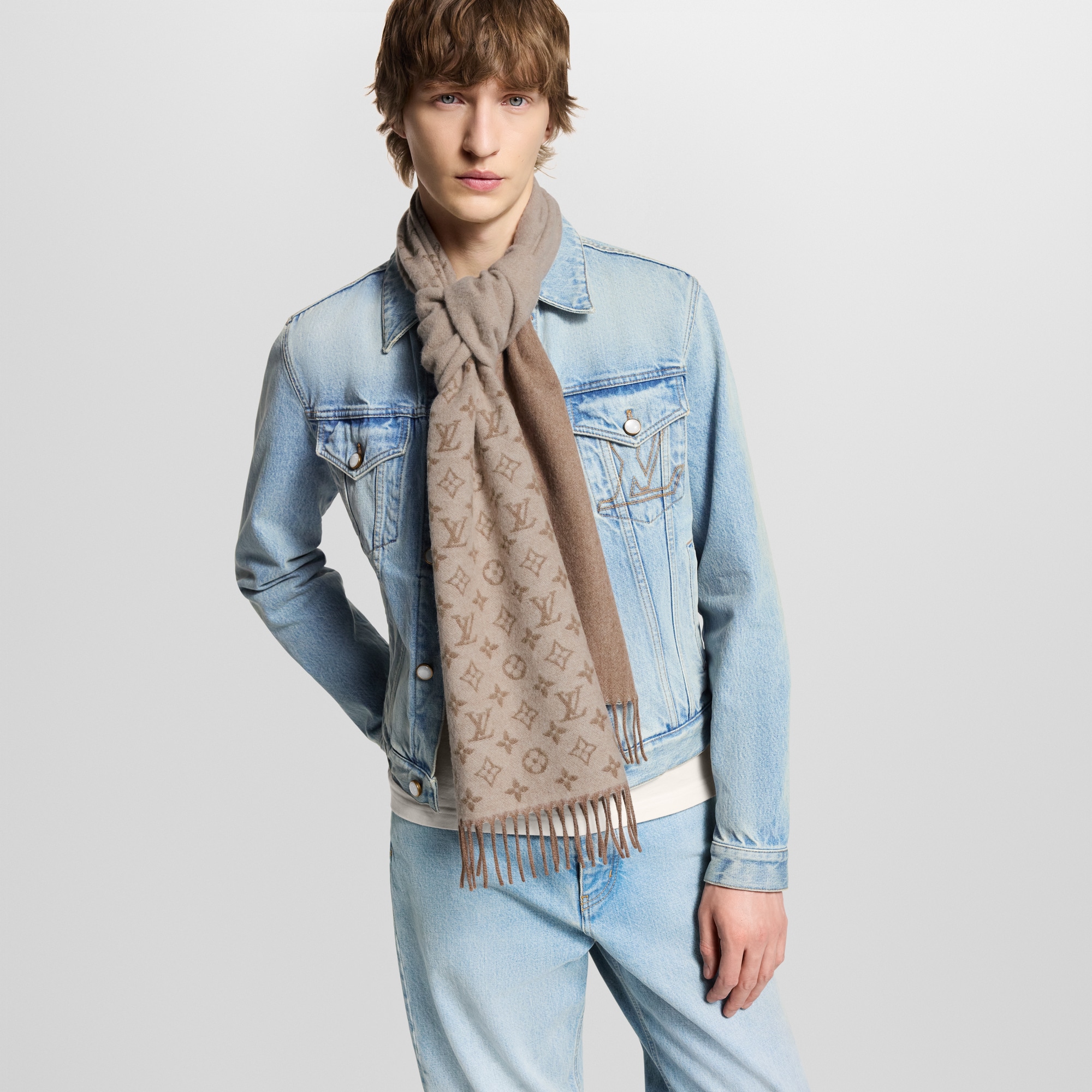 Bufanda Monogram Gradient S00 Hombre Accesorios Bufandas | LOUIS VUITTON (Zoom de producto)