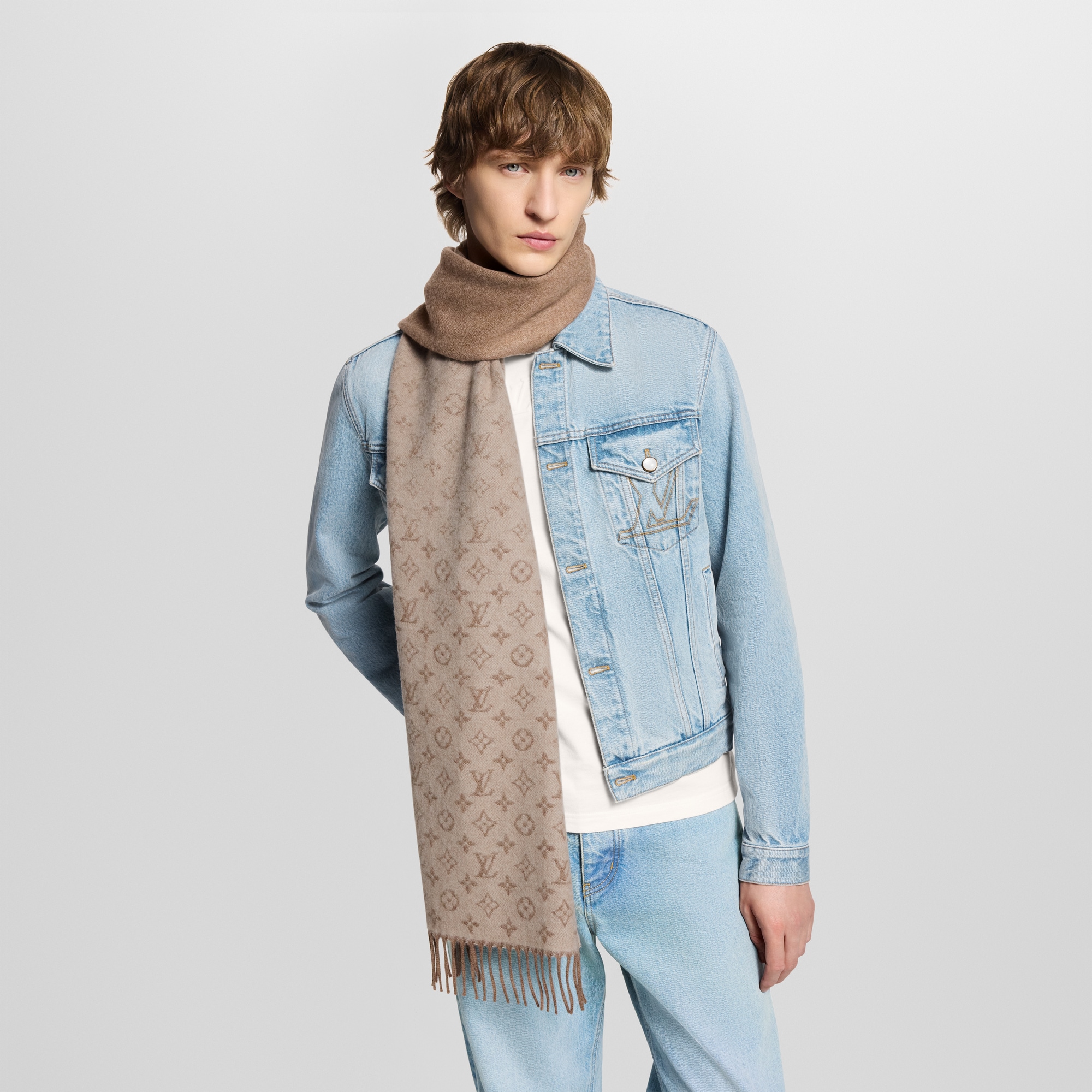 Bufanda Monogram Gradient S00 Hombre Accesorios Bufandas | LOUIS VUITTON (Zoom de producto)