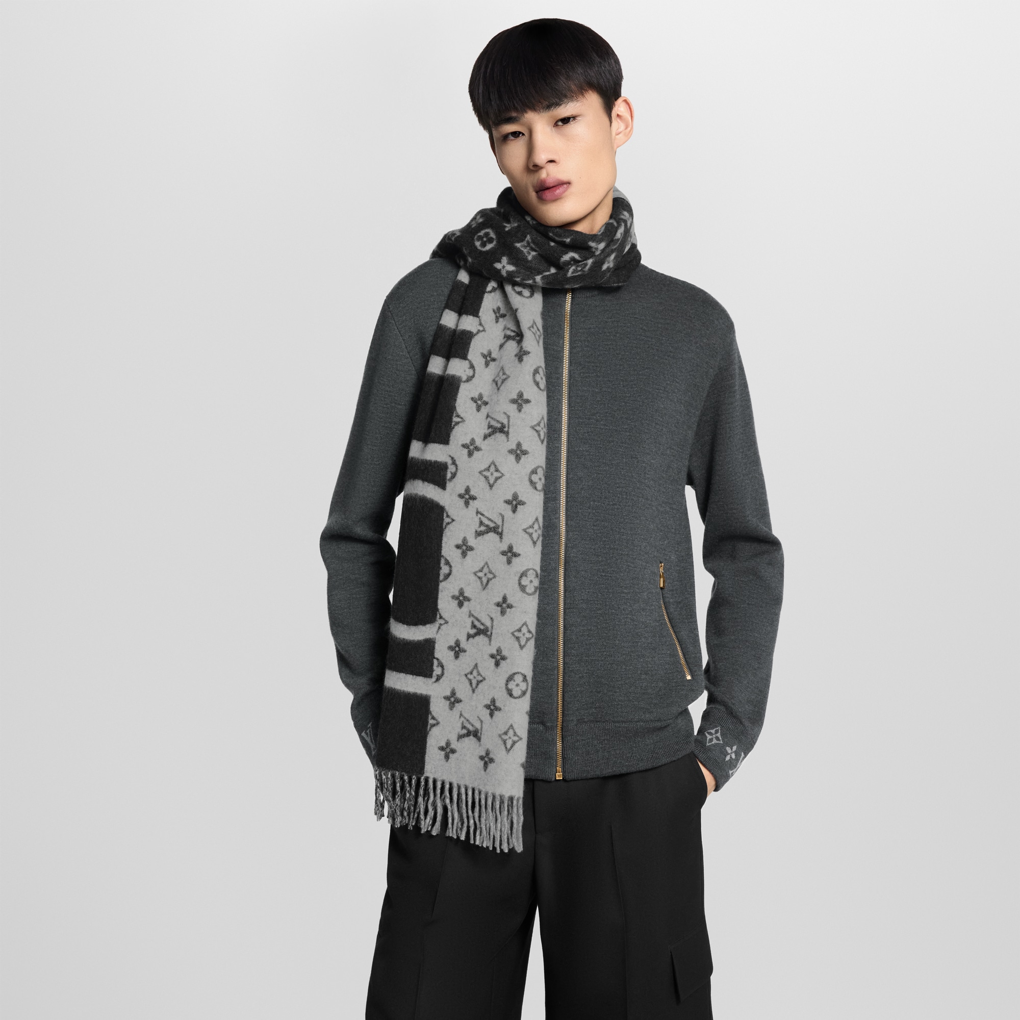 Bufanda Monogram Split S00 Hombre Accesorios Bufandas | LOUIS VUITTON (Zoom de producto)